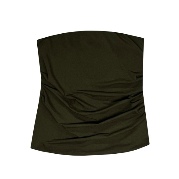THEORY Women's Draped Tube Strapless Top - Picture 1 of 4